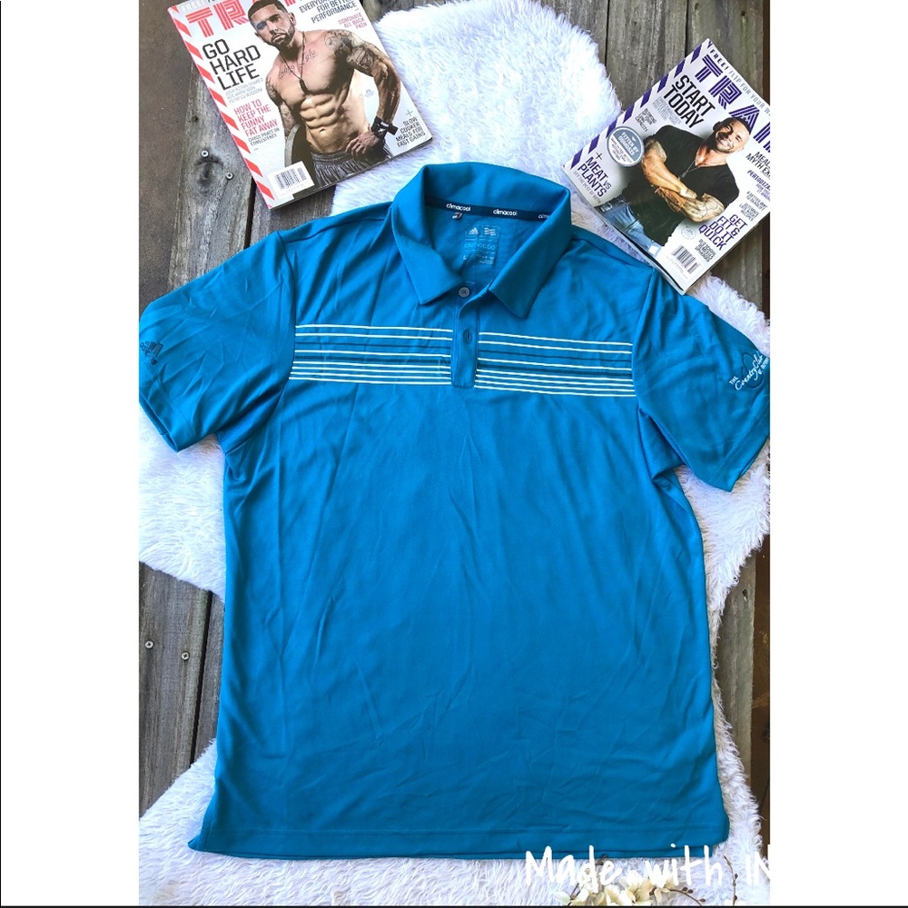 Adidas climacool golf shirt.
